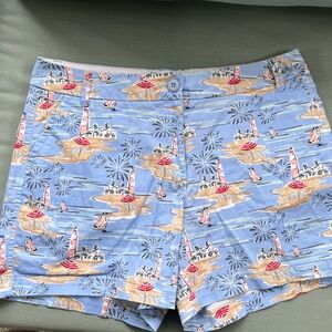 Crown & Ivy White Shorts with Nautical Cruise  Theme 12